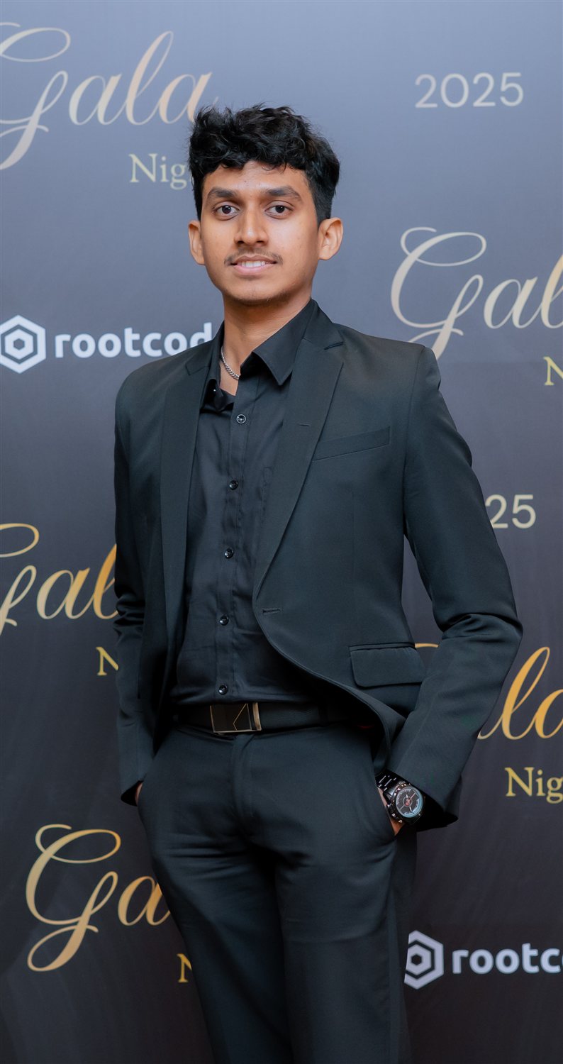 Tharin Edirisinghe at the Rootcode Gala Night