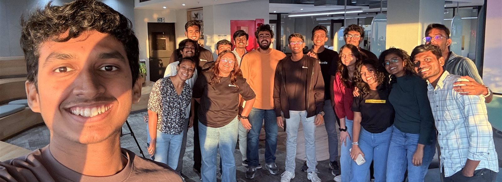 With the team after hosting a speaking club session